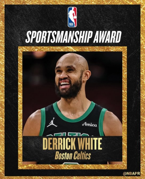 天博-NBA官宣：怀特收获体育道德风尚奖 绿军后卫连续两年获奖